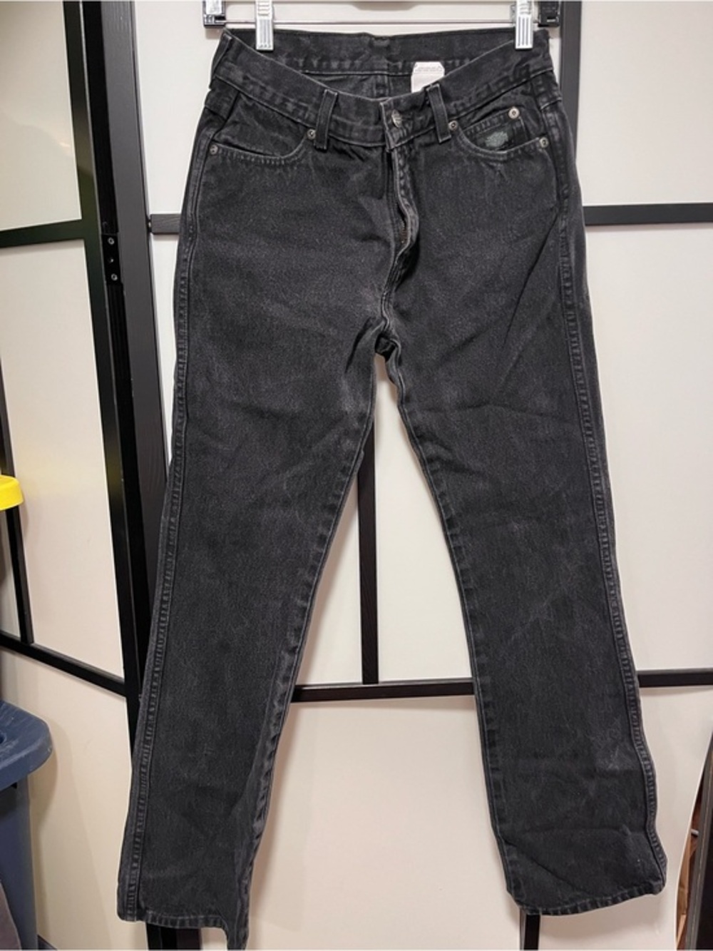 Vintage Harley Davidson Black Bootcut High Rise Jeans 4R (Waist 26)